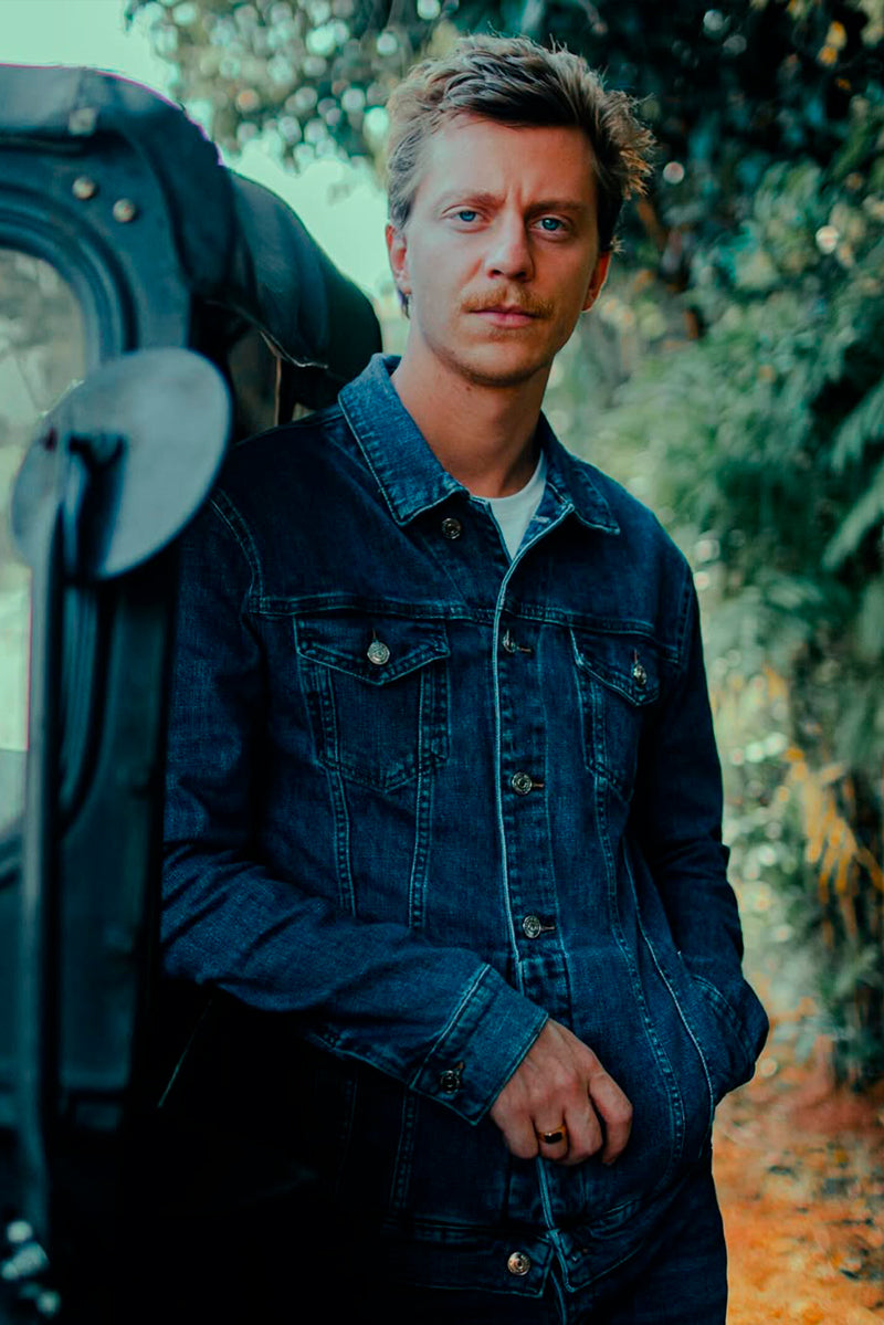 JAQUETA MASCULINA TRUCKER JEANS ESCURO