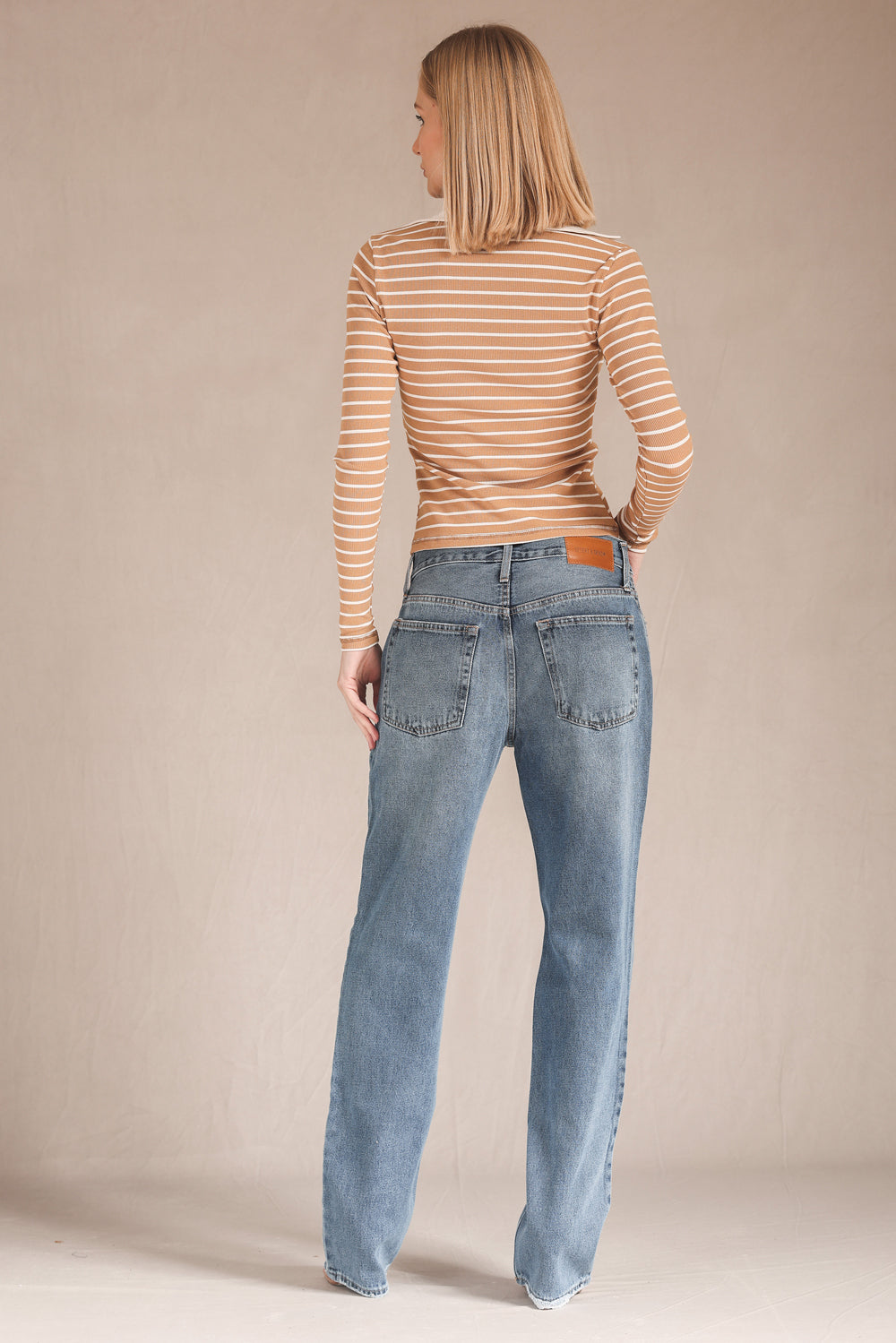 CALÇA ISADORA FEMININA STRAIGHT JEANS MÉDIO ESCURO