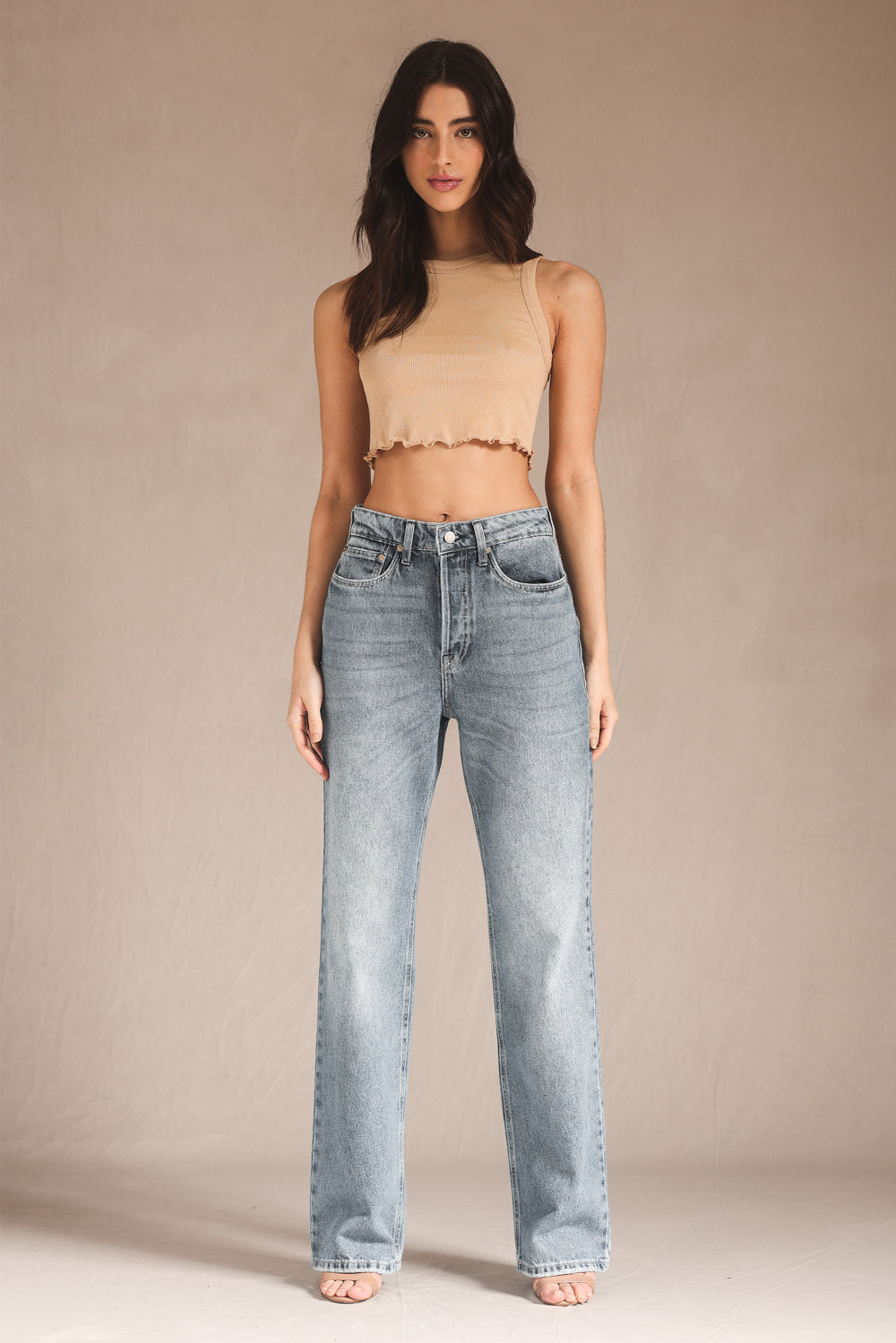 REGATA FEMININA CROPPED - AREIA