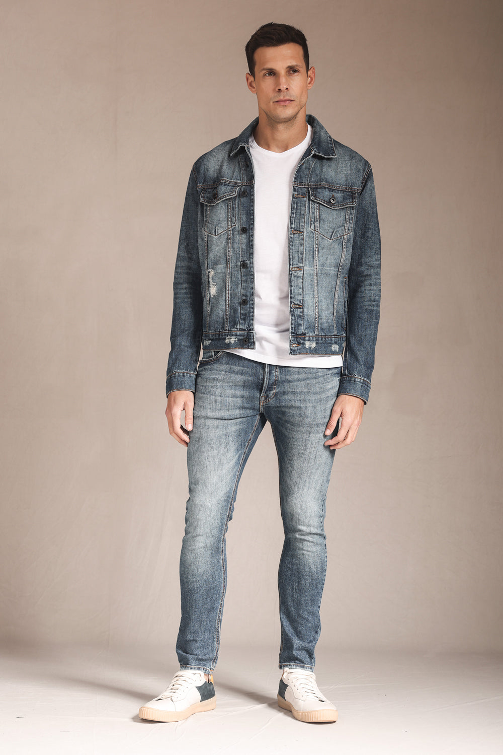 JAQUETA MASCULINA JAKE JEANS ESCURO