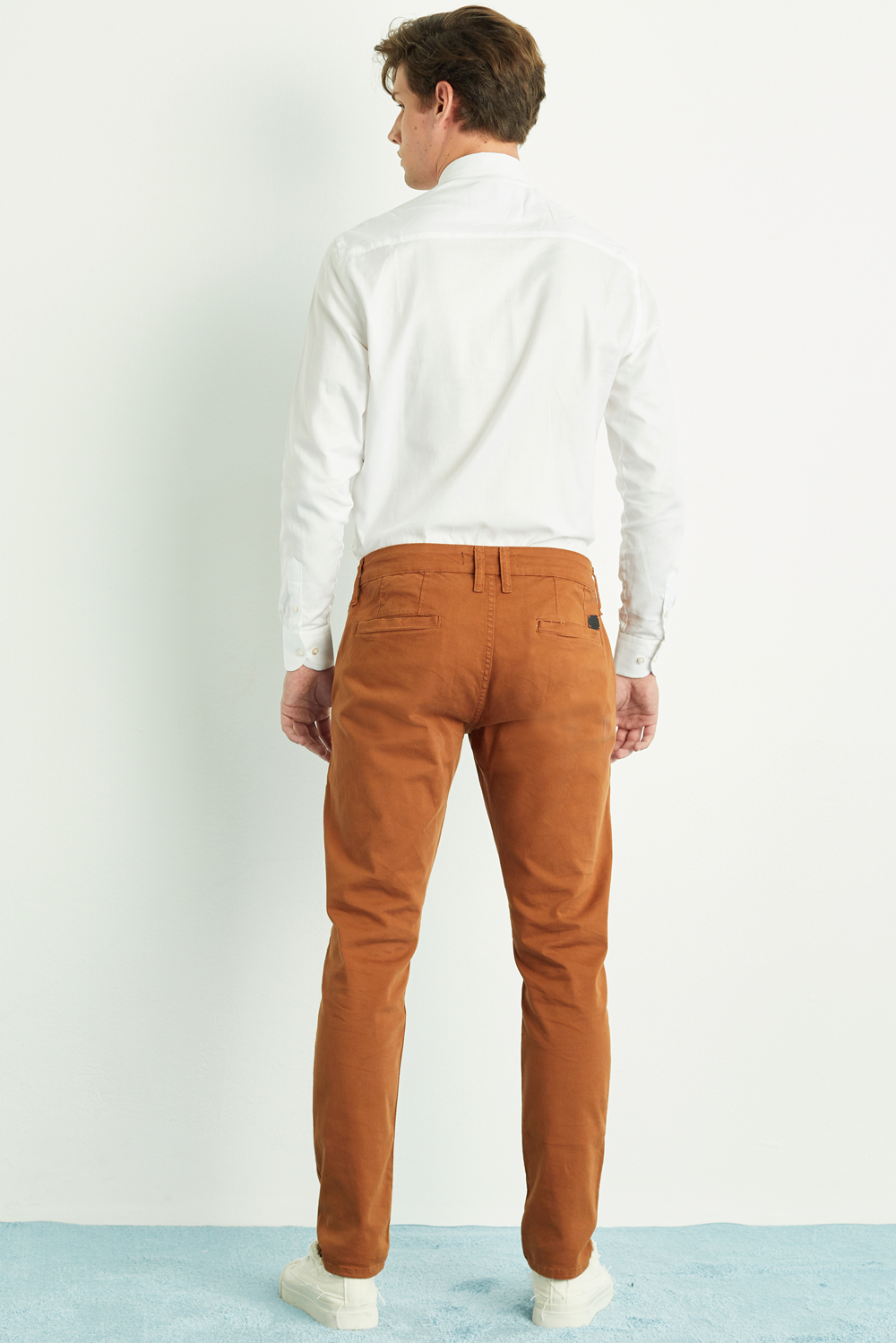 CALÇA OTTO MASCULINA CHINO CASUAL CARAMEL