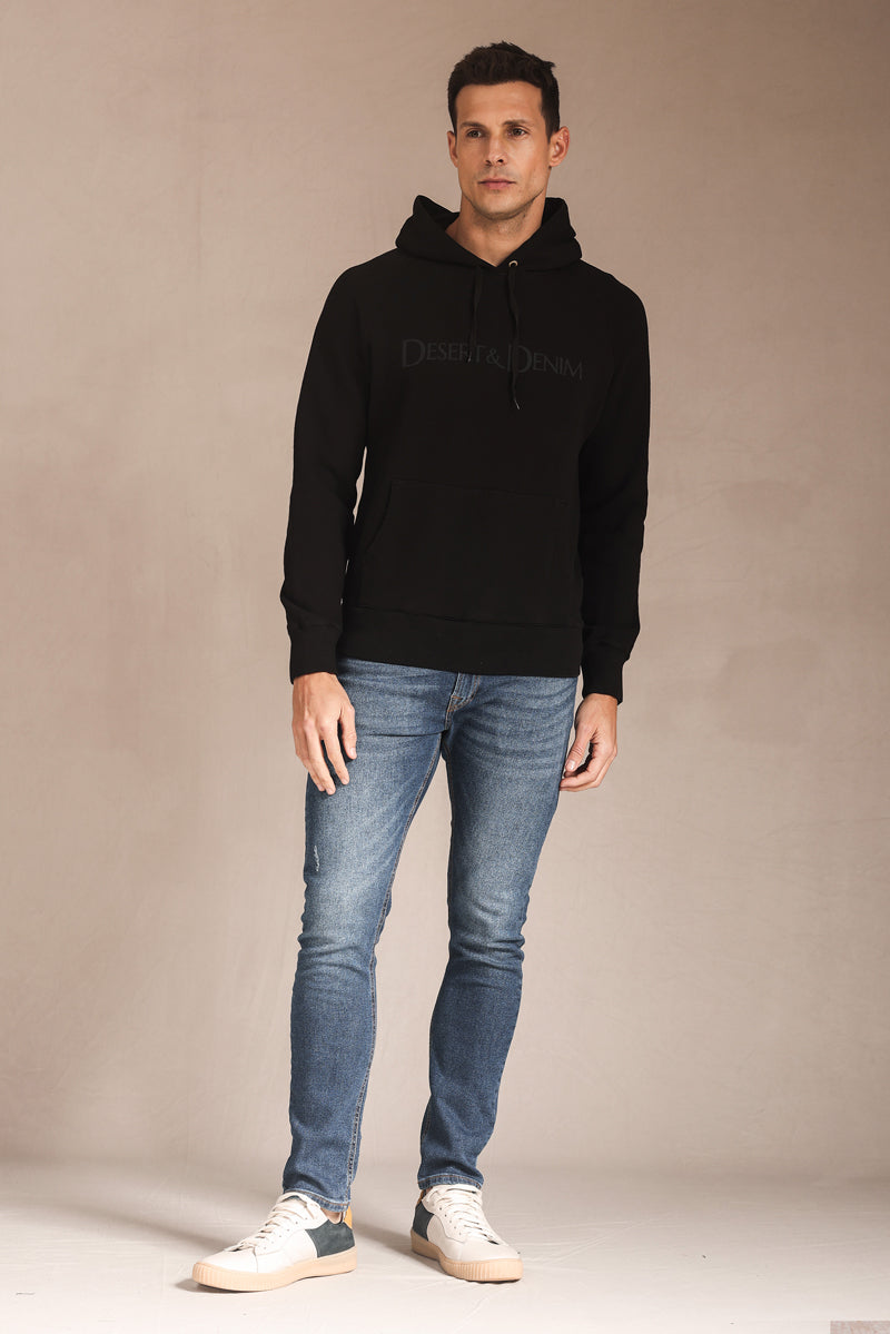 MOLETOM MASCULINO CLASSIC DESERT & DENIM PRETO