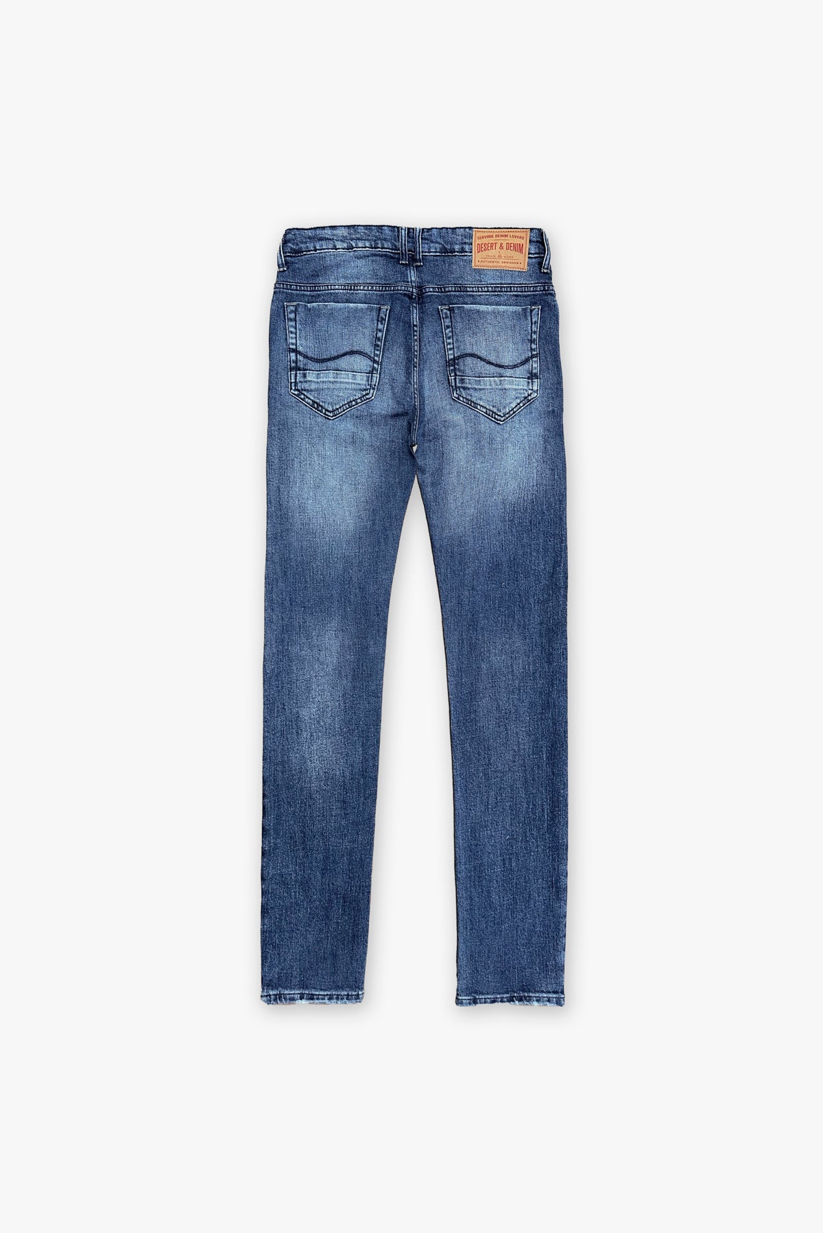 CALÇA THEO MASCULINA SLIM JEANS MÉDIO ESCURO