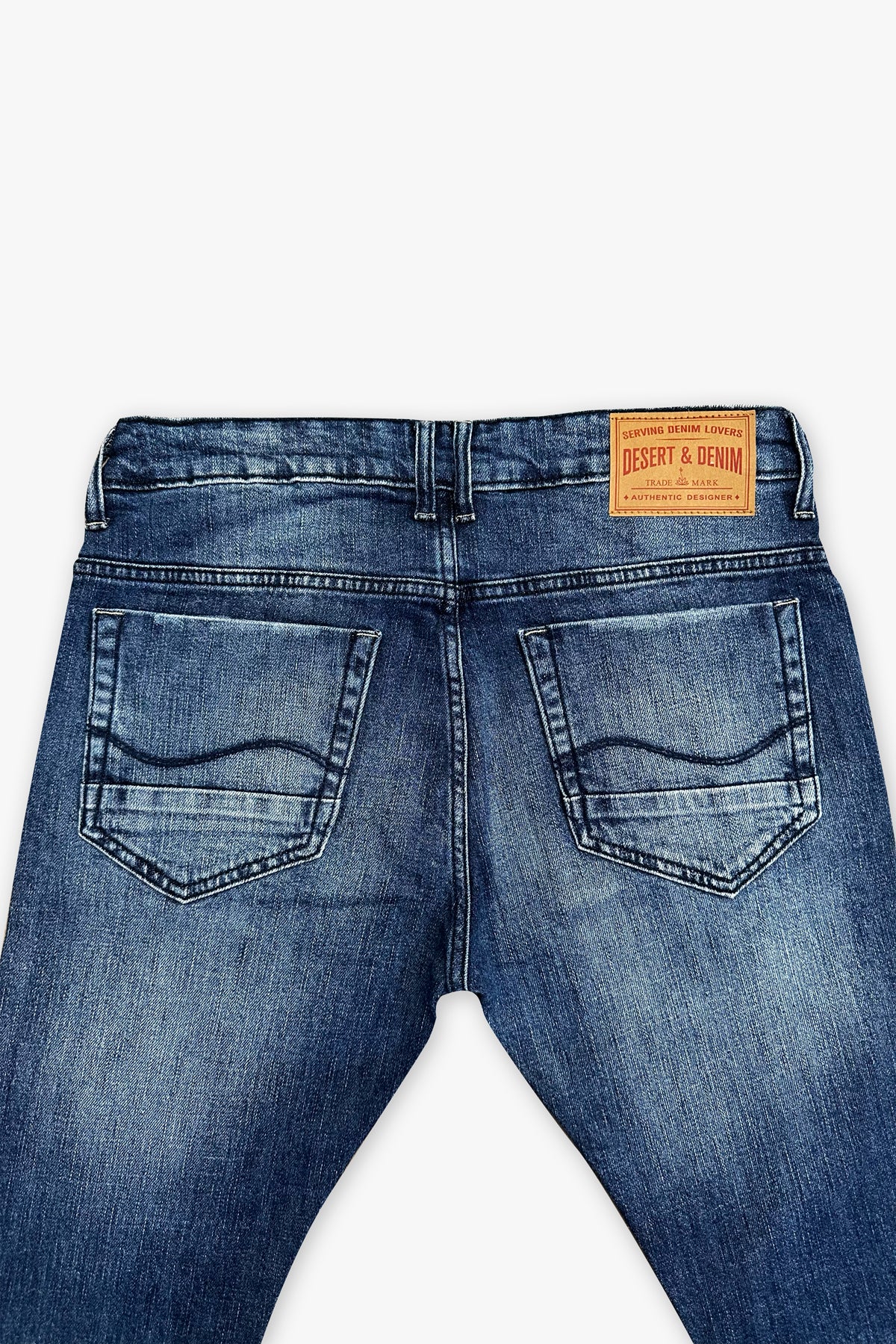 CALÇA THEO MASCULINA SLIM JEANS MÉDIO ESCURO