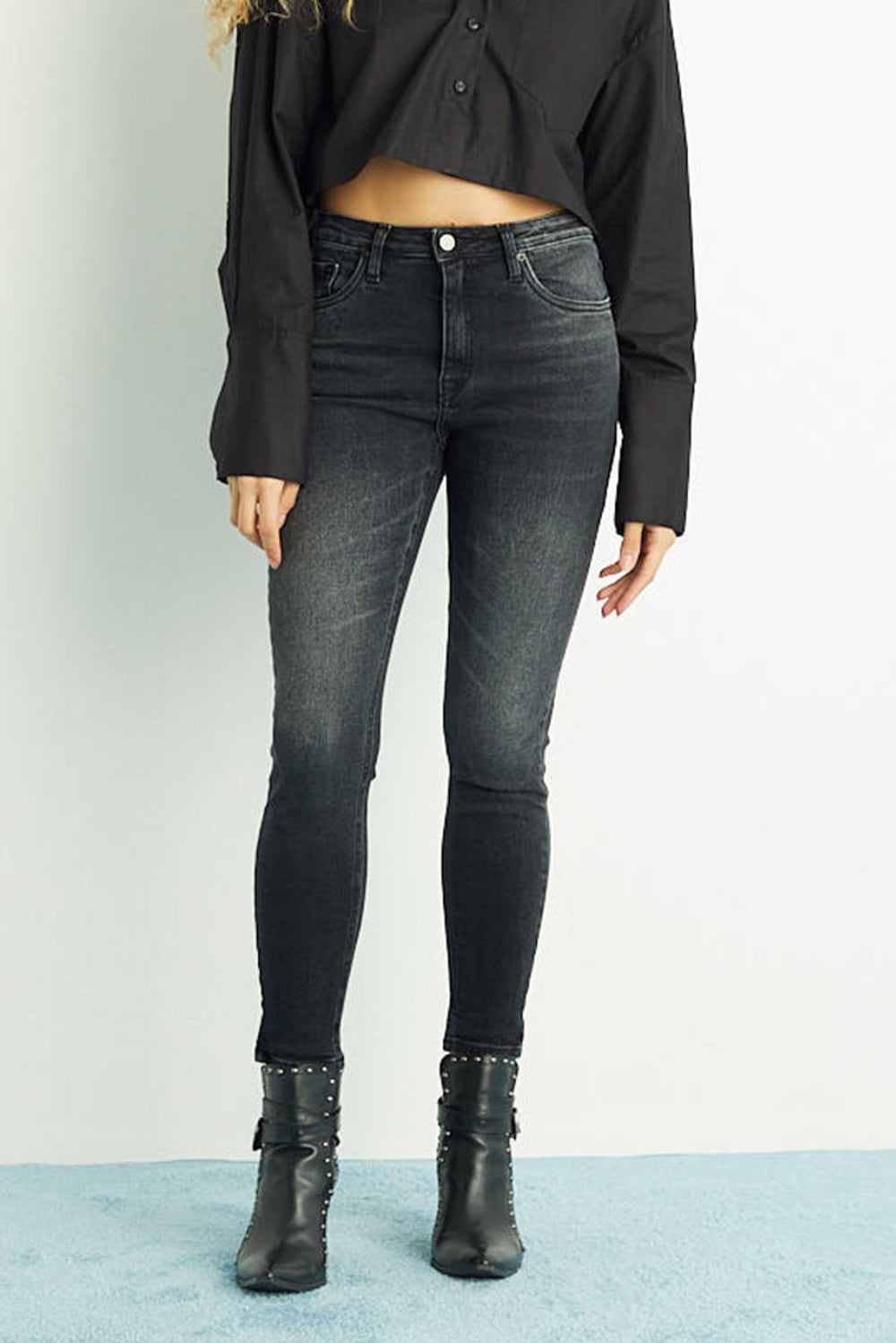 CALÇA SOFIE FEMININA SKINNY JEANS BLACK