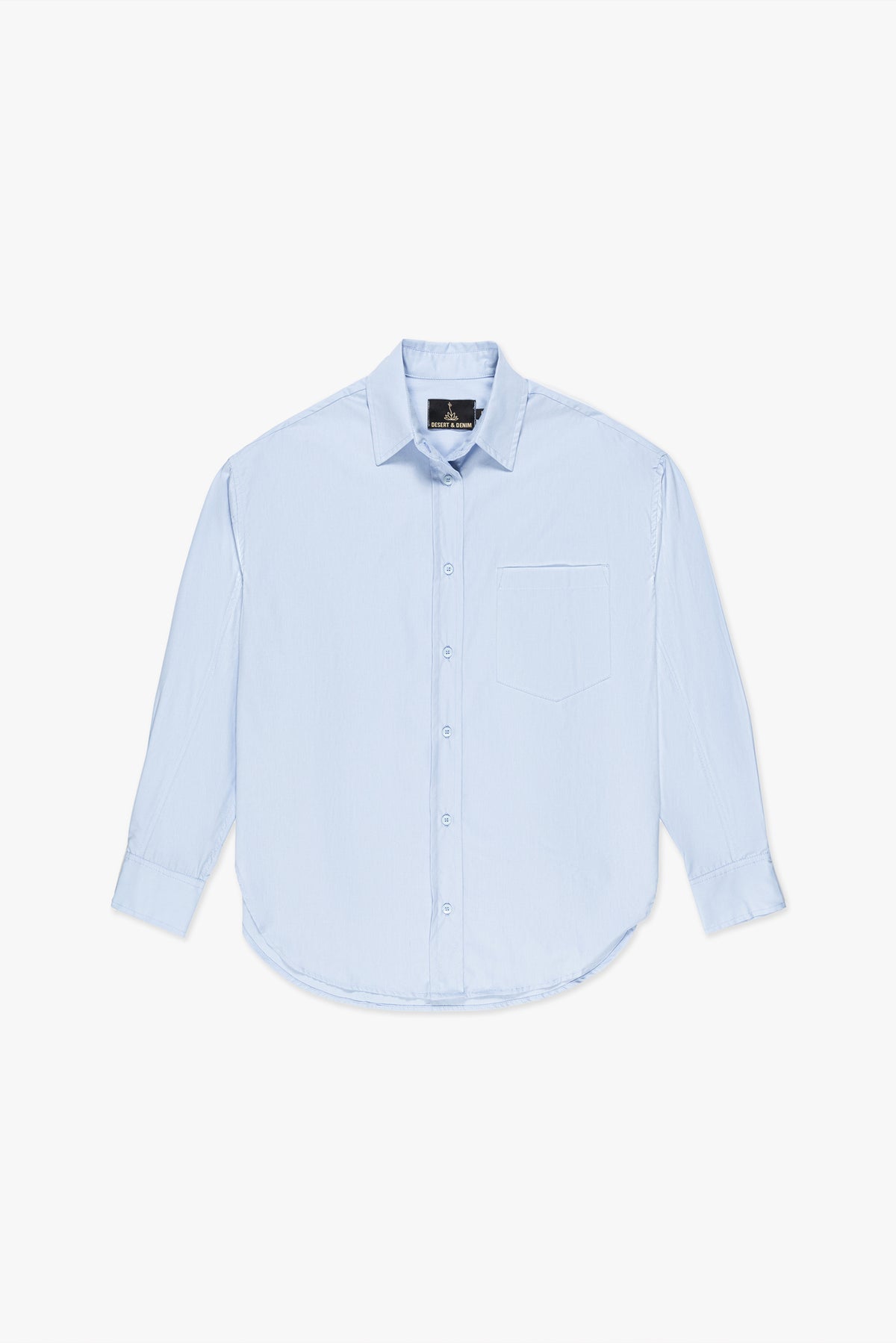 CAMISA FEMININA TRICOLINE RELAXED - AZUL CLARO