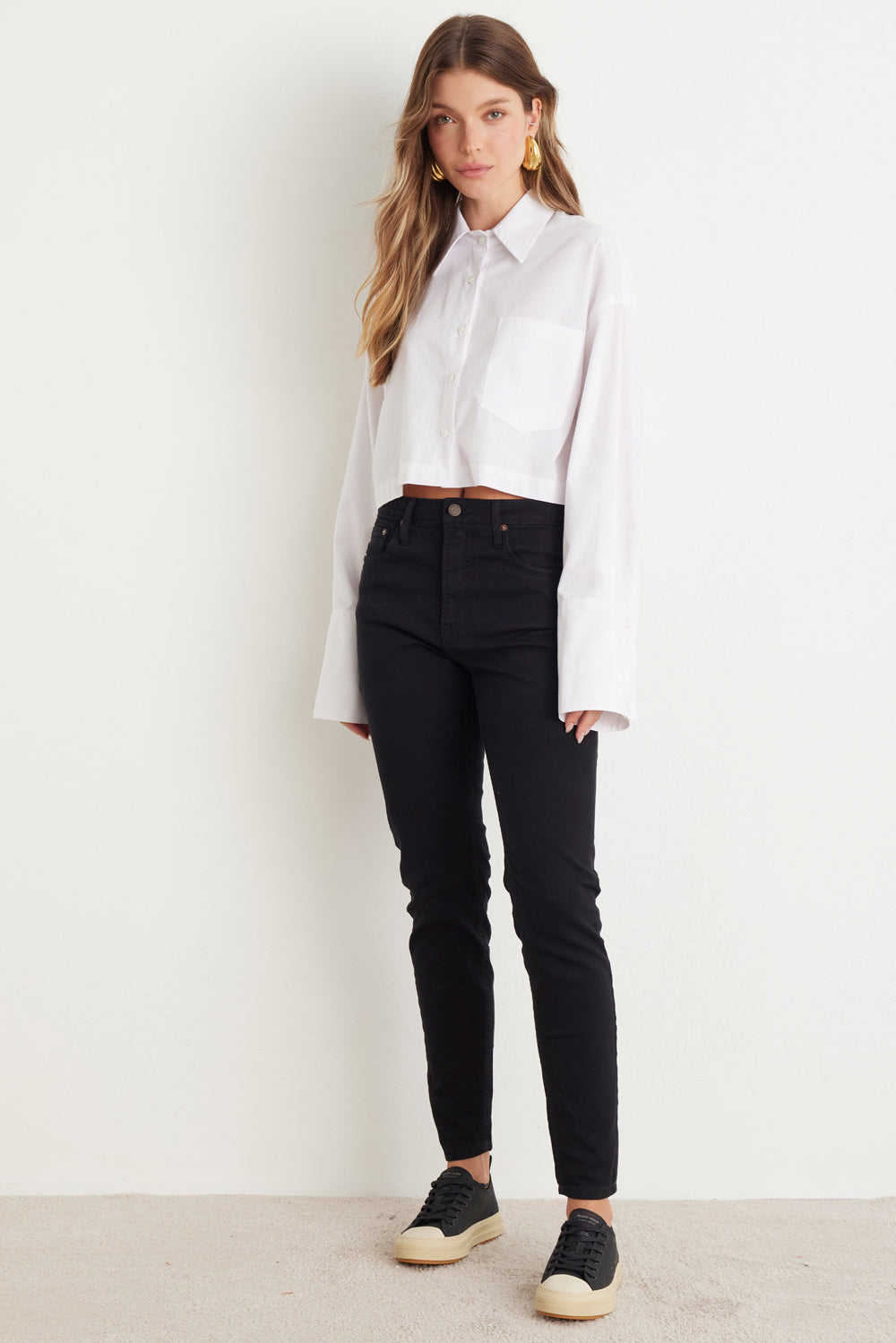 CALÇA SOFIE FEMININA SKINNY SARJA PRETO