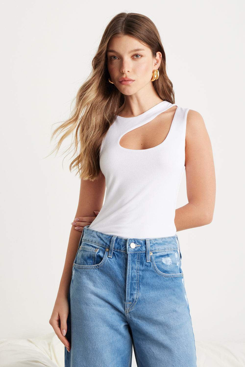 Blusa Decote Transpassado Branco