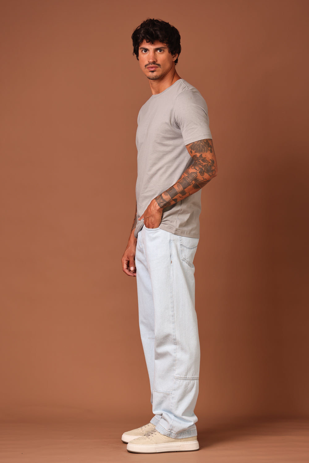 CALÇA JAKE MASCULINA STRAIGHT JEANS CLARO