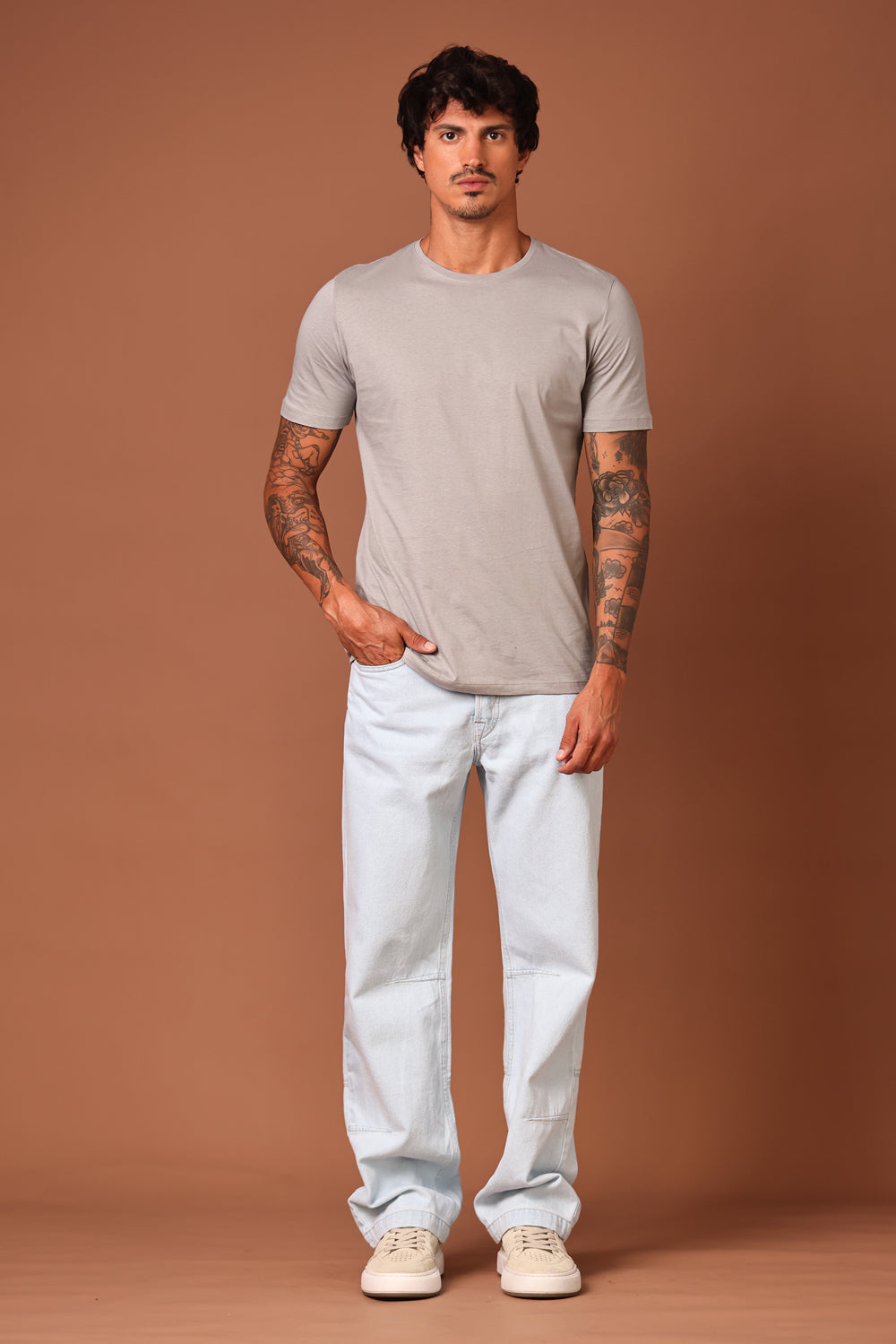 CALÇA JAKE MASCULINA STRAIGHT JEANS CLARO