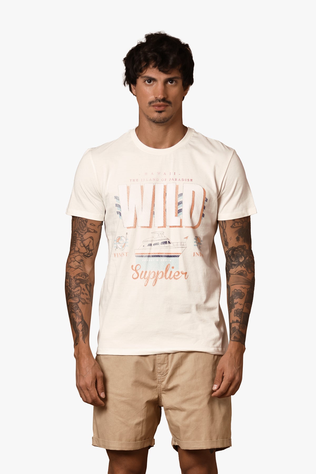 CAMISETA MASCULINA SLIM WILD