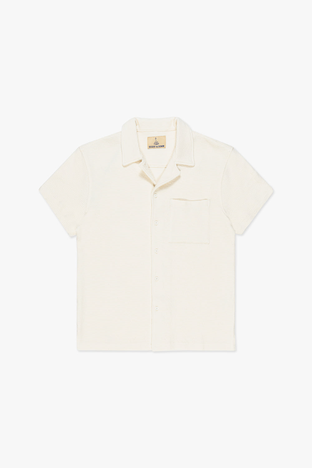 CAMISA MASCULINA MALHA OFF WHITE