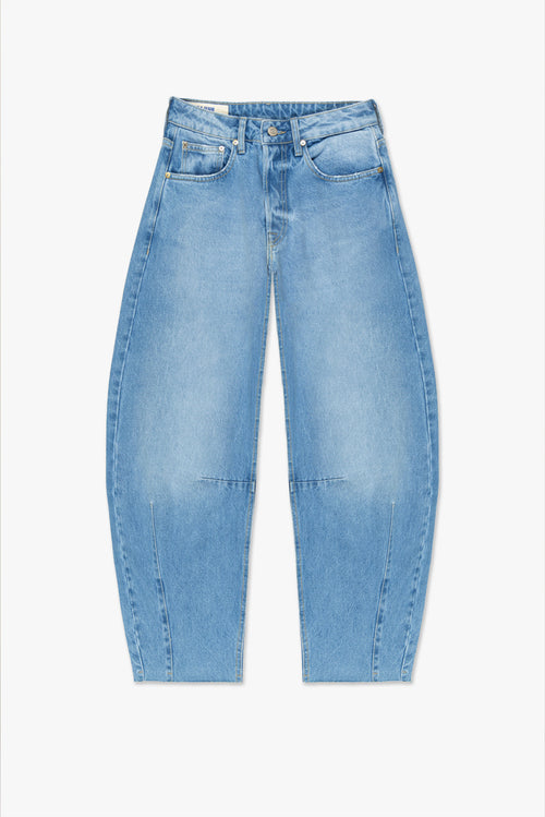 Calça Barrel Jeans Claro