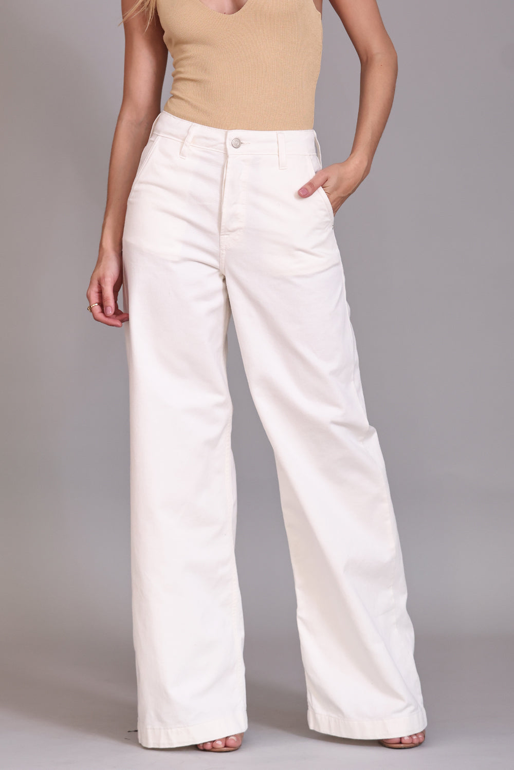 Calça Chino Sarja Off White