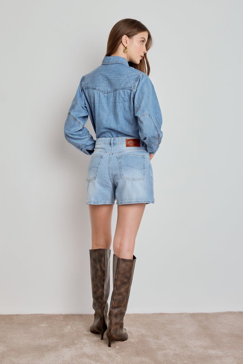 CAMISA FEMININA JEANS WESTERN