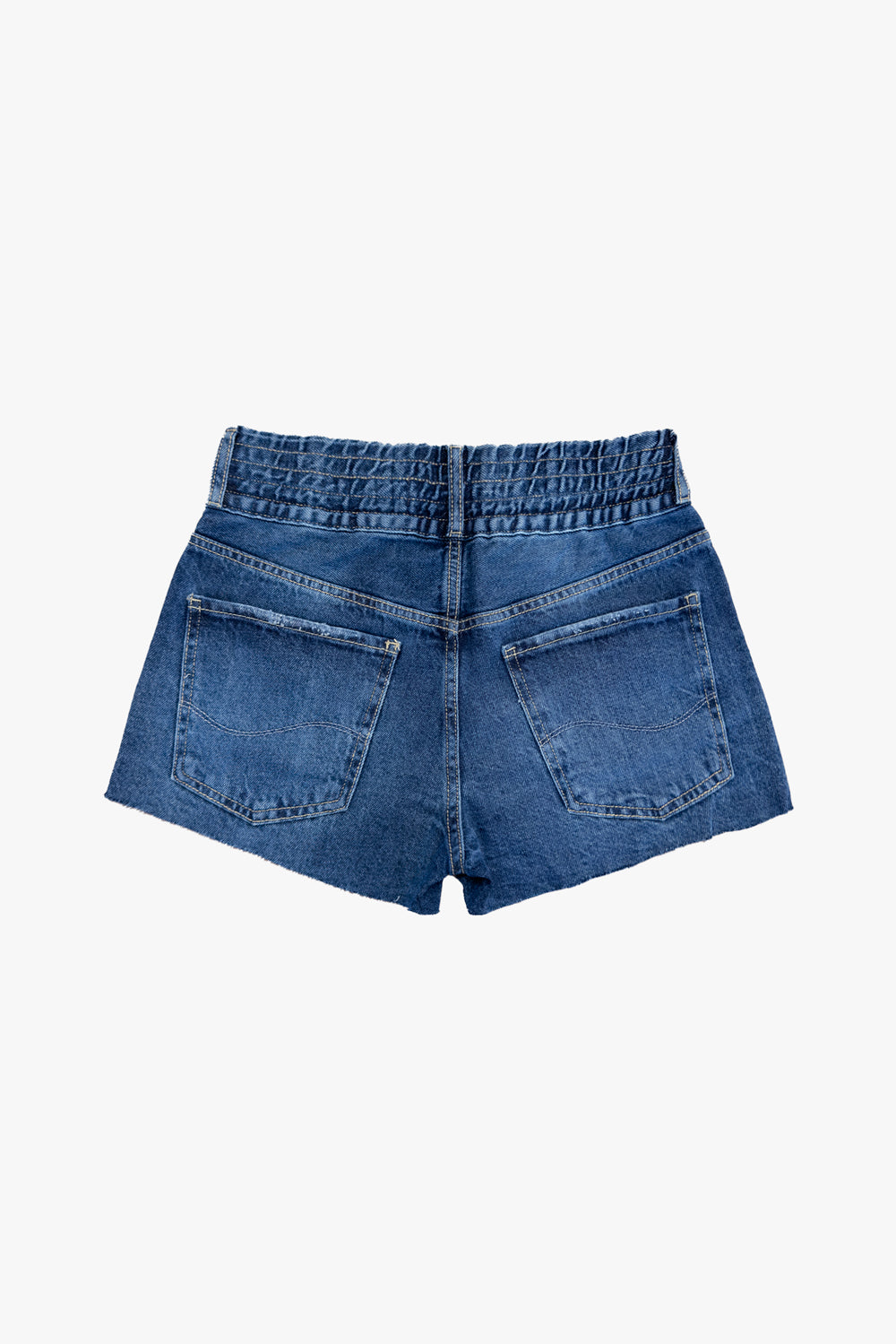 SHORTS AURORA FEMININO CURTO JEANS MÉDIO ESCURO