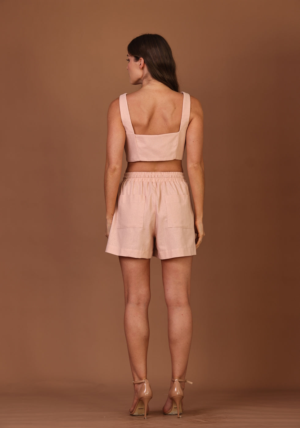 TOP CROPPED FEMININO ALÇAS ROSA BLUSH