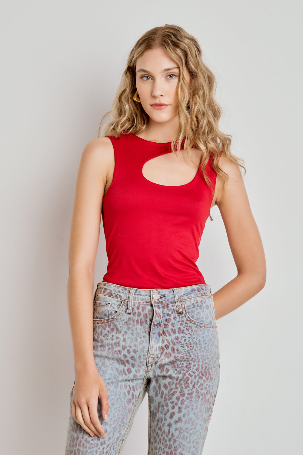 REGATA FEMININA STRIPPED DECOTE - VERMELHA