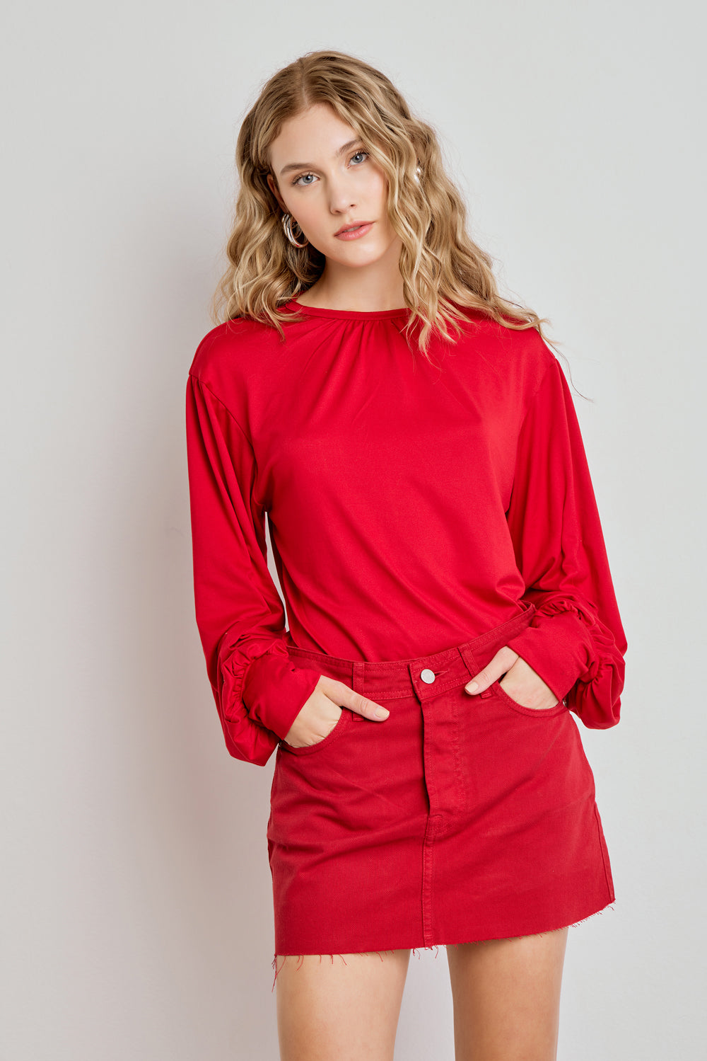 BLUSA FEMININA MANGA LONGA AMPLA