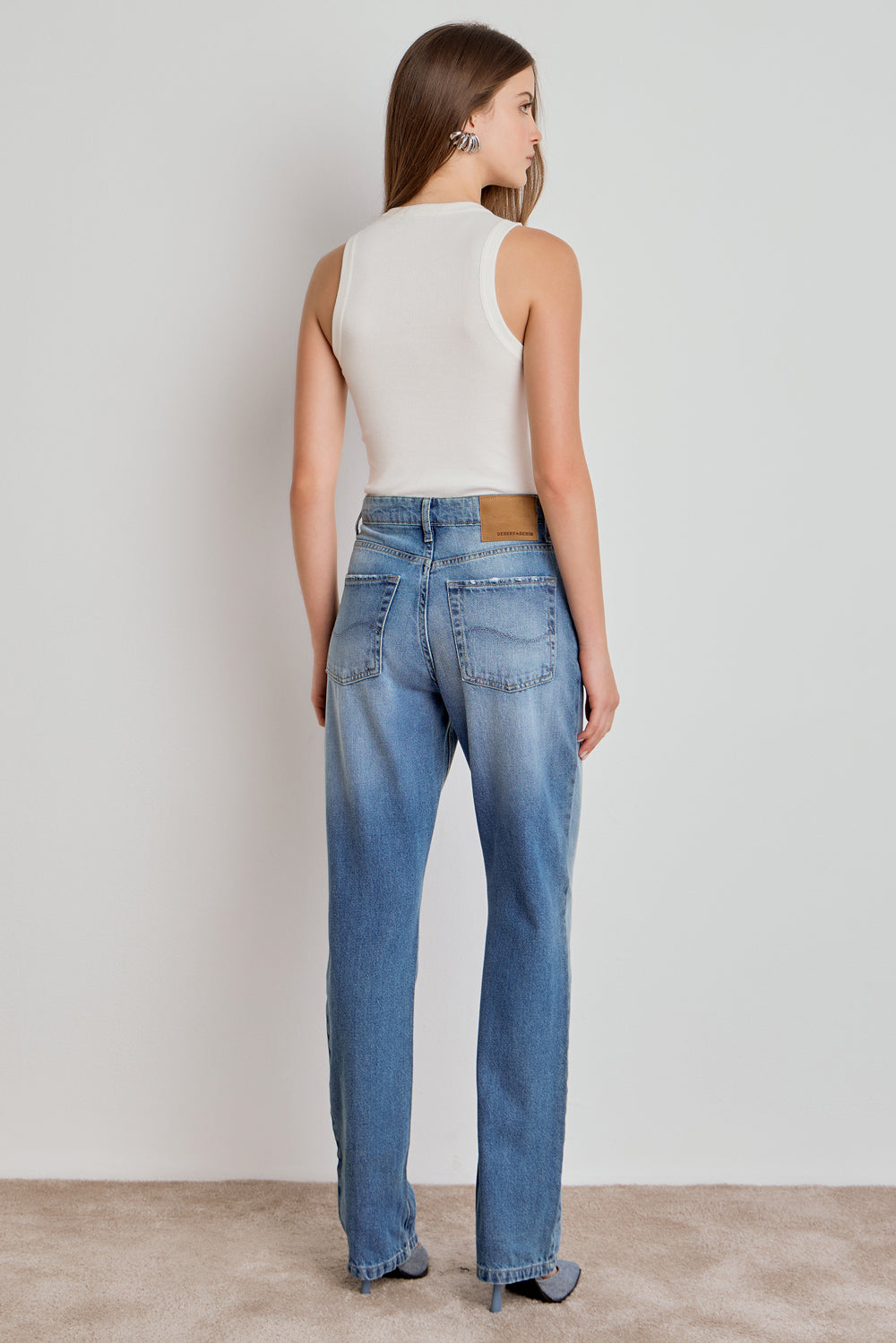 REGATA FEMININA DESERT & DENIM CANELADA - OFF WHITE