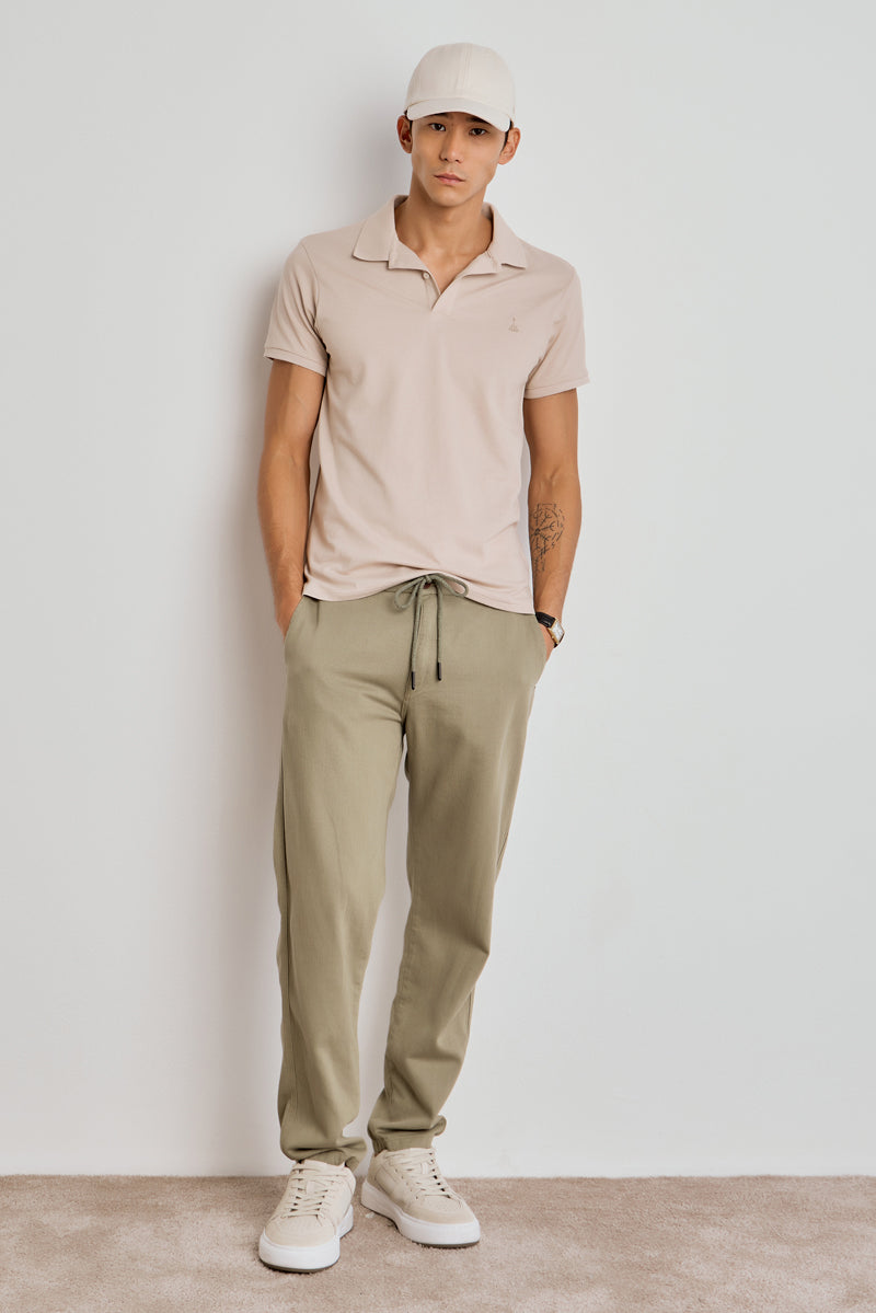 CAMISETA MASCULINA POLO COLOR - AREIA