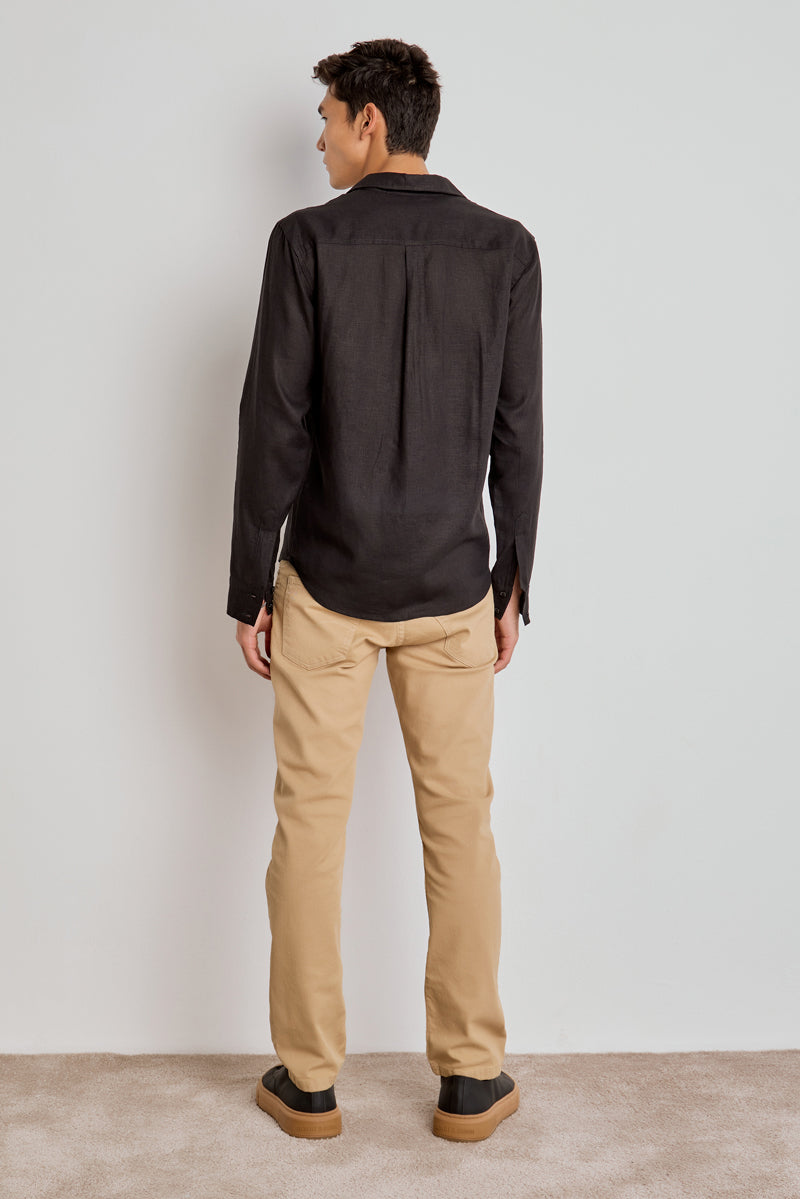 CAMISA MASCULINA MANGA LONGA LINHO