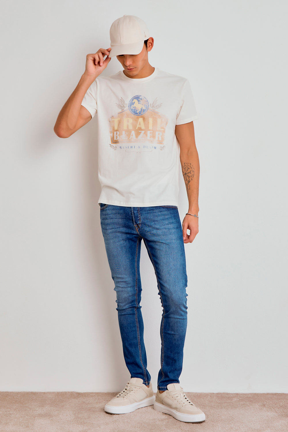 CALÇA THEO MASCULINA JEANS SLIM TRIPLE DRY