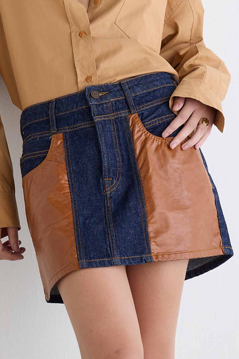 SAIA ZOE FEMININA DETALHES PU JEANS