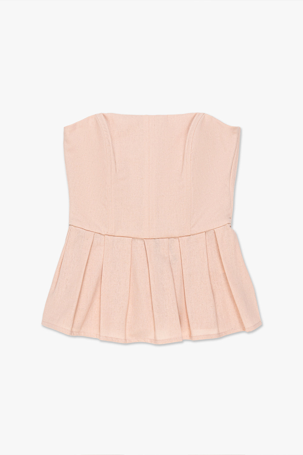 BLUSA FEMININA PEPLUM COM PREGAS - ROSA BLUSH