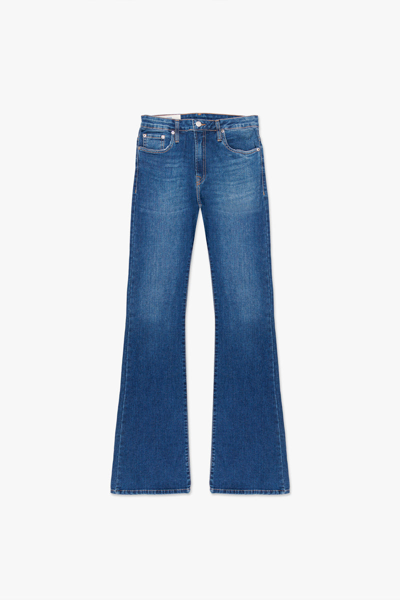 CALÇA LUISA FEMININA BOOTCUT JEANS MÉDIO ESCURO