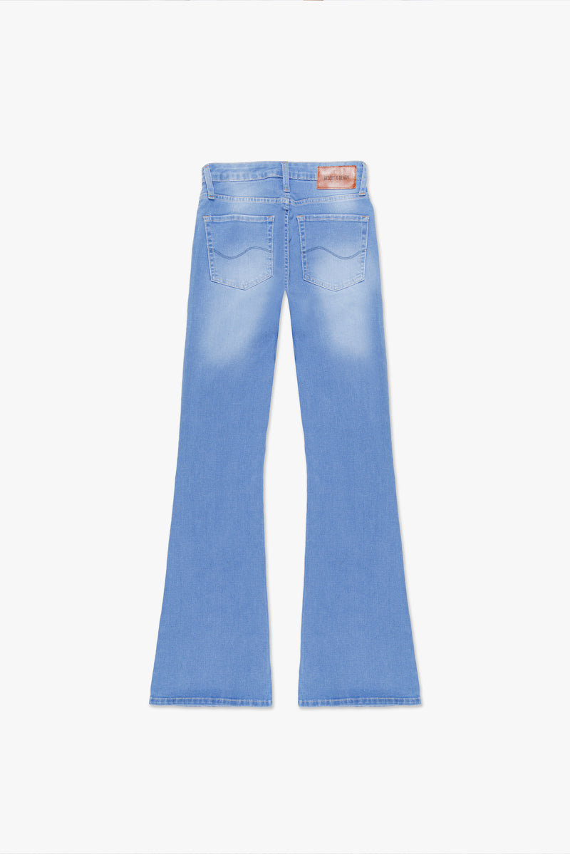 CALÇA LUISA FEMININA BOOTCUT JEANS MÉDIO CLARO