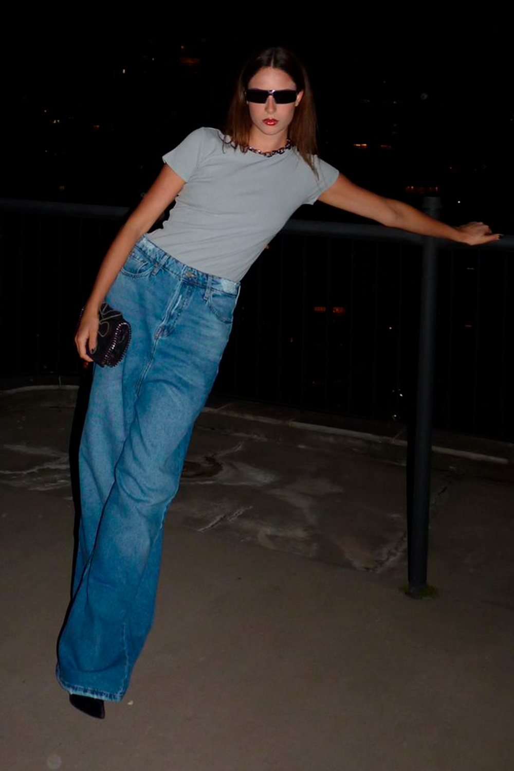 CALÇA MIA FEMININA JUMBO JEANS MÉDIO