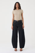 CALÇA FABIANA FEMININA BALLOM RECORTES JEANS BROWN