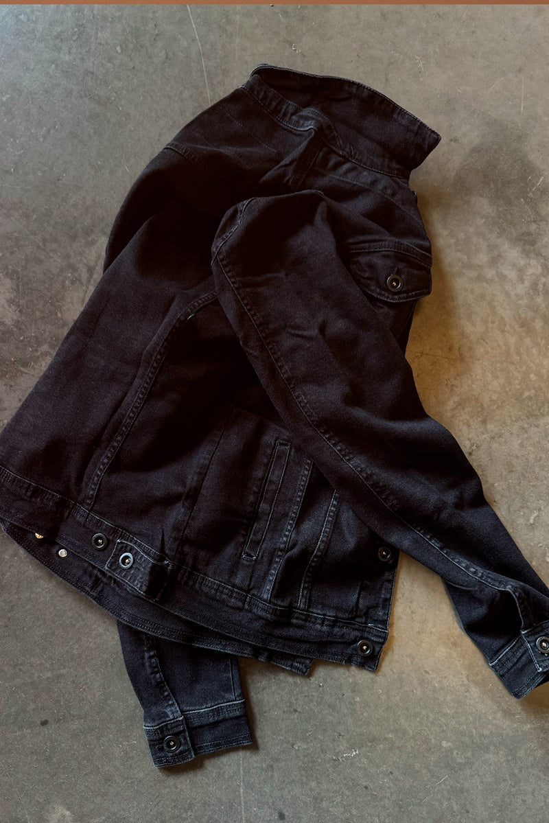 JAQUETA MASCULINA TRUCKER BLACK JEANS