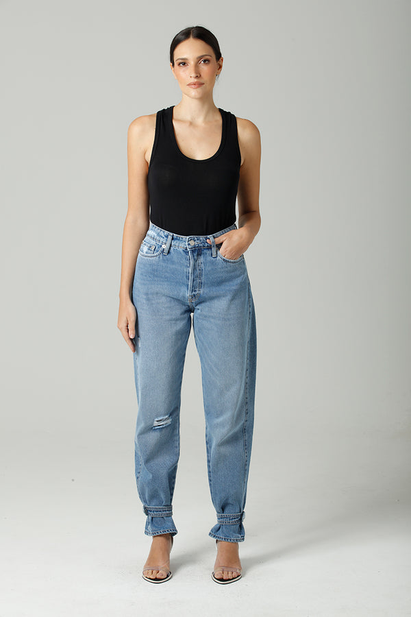 Calça Barrel Ajuste Barra