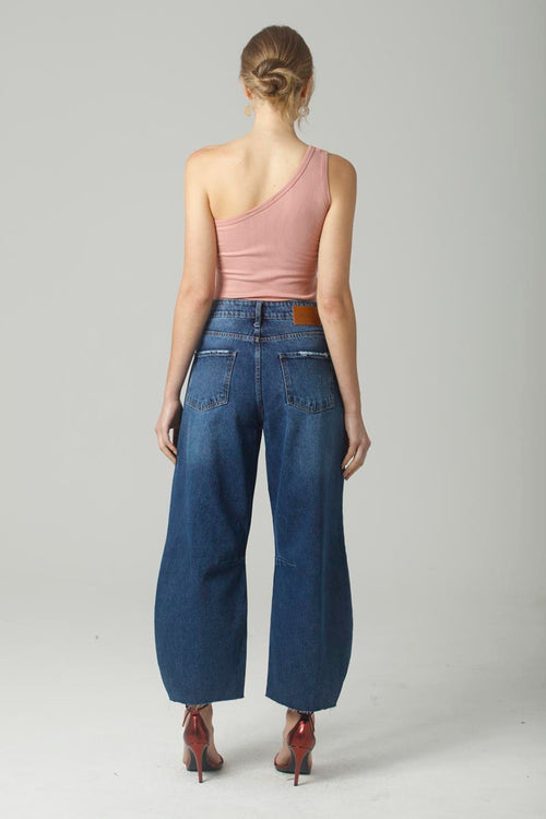 CALÇA BARREL DESTROYED JEANS