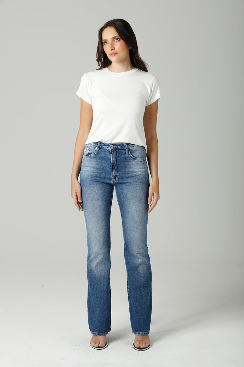 Calça Stoned Jeans Escuro