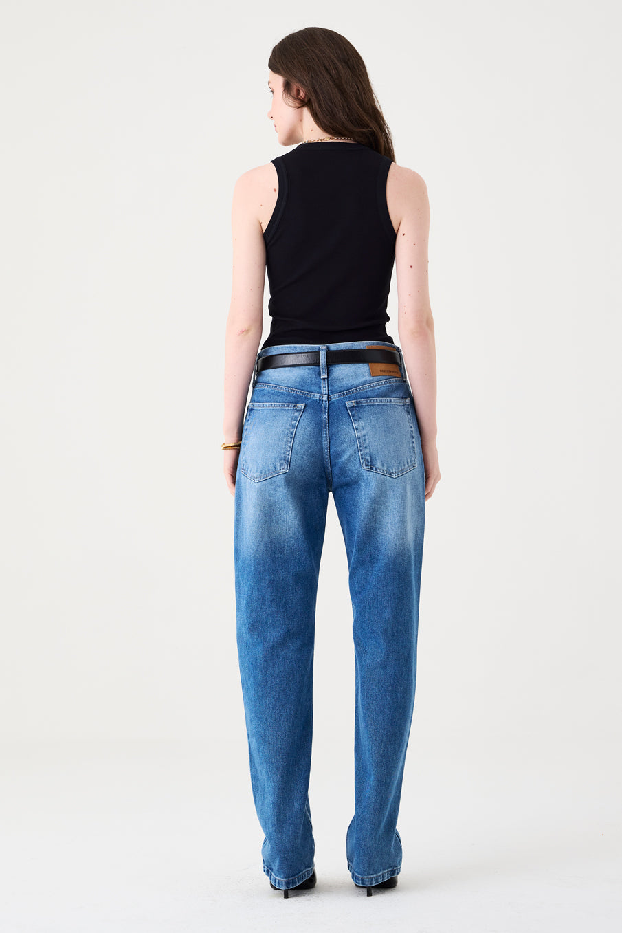 CALÇA ISADORA FEMININA STRAIGHT JEANS MÉDIO ESCURO