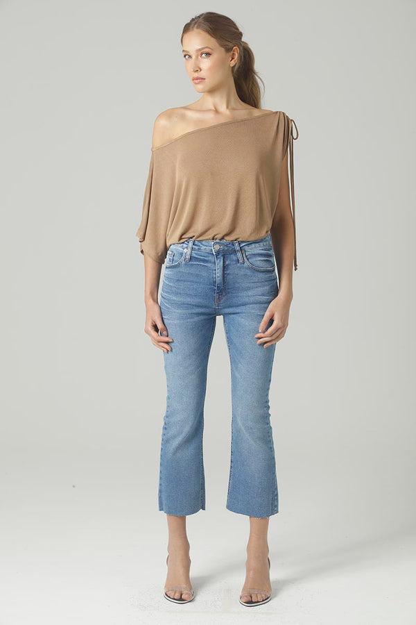 Calça Cropped Bootcut Barra Jeans Médio