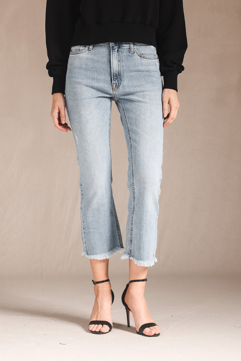 CALÇA ANNA FEMININA CROPPED BOOTCUT JEANS