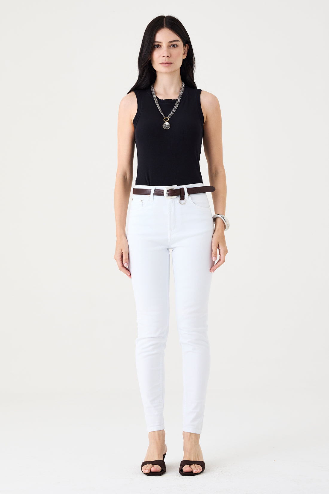 CALÇA SOFIE FEMININA SKINNY SARJA BRANCO