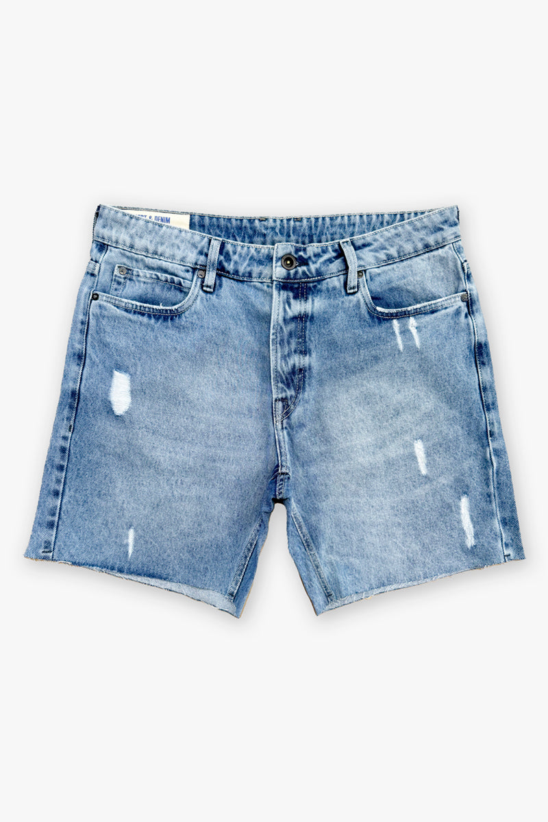 Bermuda Masculina Barra a fio Jeans Médio