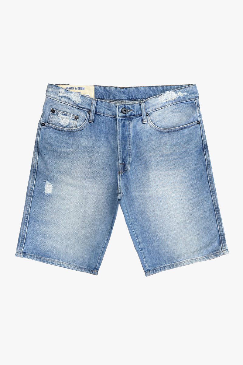 BERMUDA ROMEO MASCULINA RETA JEANS MÉDIO CLARO