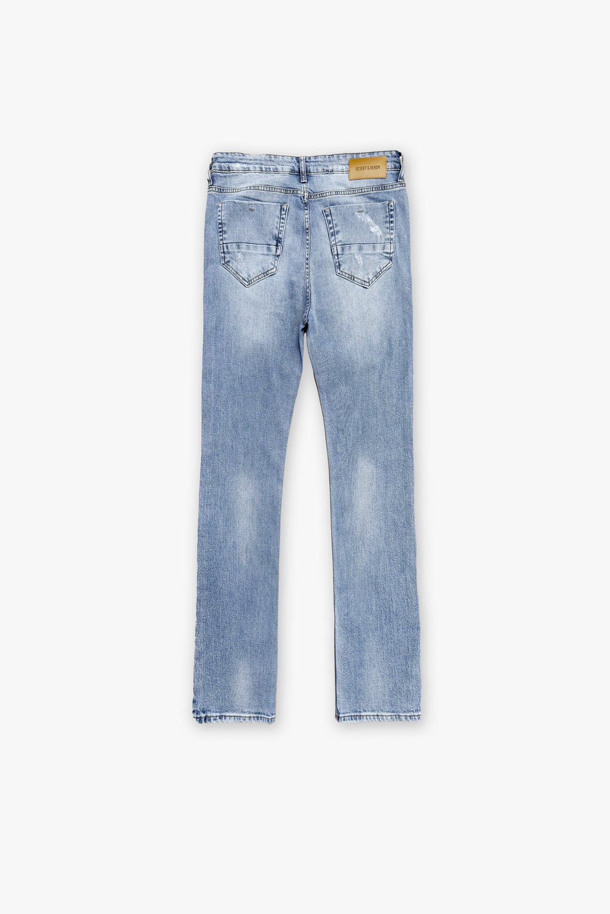 Calça Masculina Slim Puídos Jeans Médio
