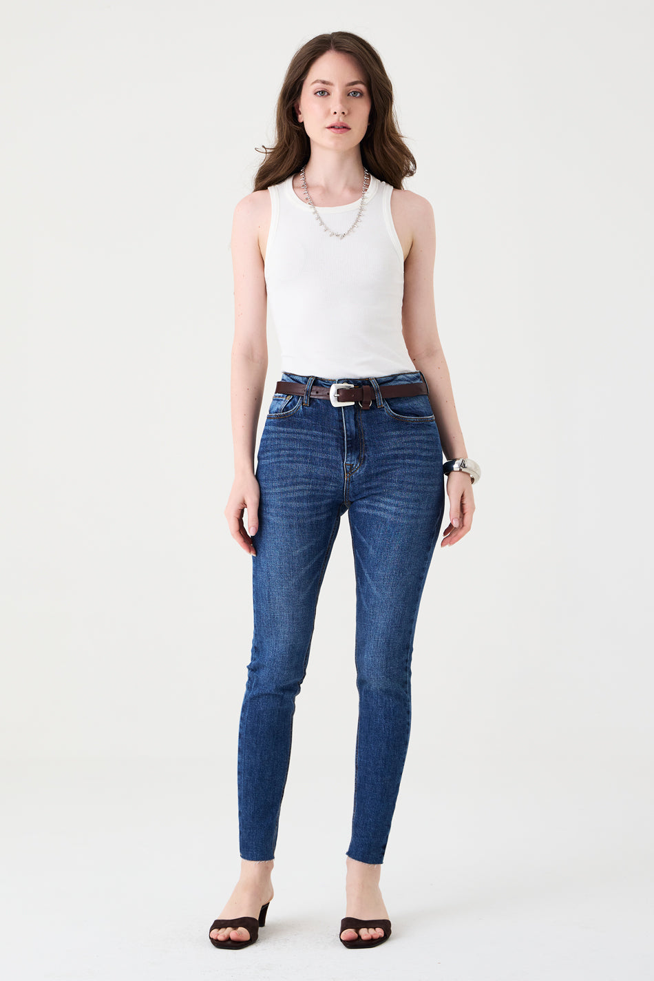 CALÇA SOFIE FEMININA SKINNY JEANS ESCURO