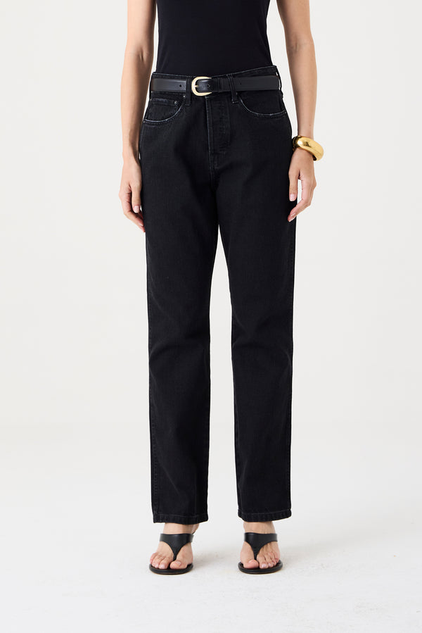 CALÇA VIVIANE FEMININA STRAIGHT JEANS BLACK