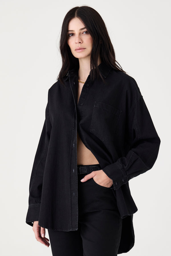 CAMISA FEMININA JEANS BLACK JAMIE