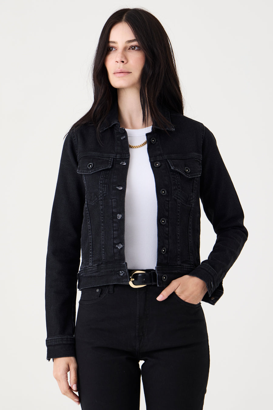 JAQUETA MARLI FEMININA BLACK JEANS