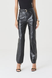 CALÇA FEMININA DE COURO JENNA