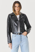 JAQUETA FEMININA DE COURO BLACK